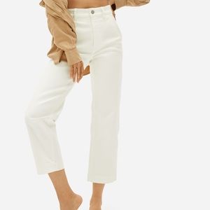 Everlane Straight Leg Crop (Size 0, Short)